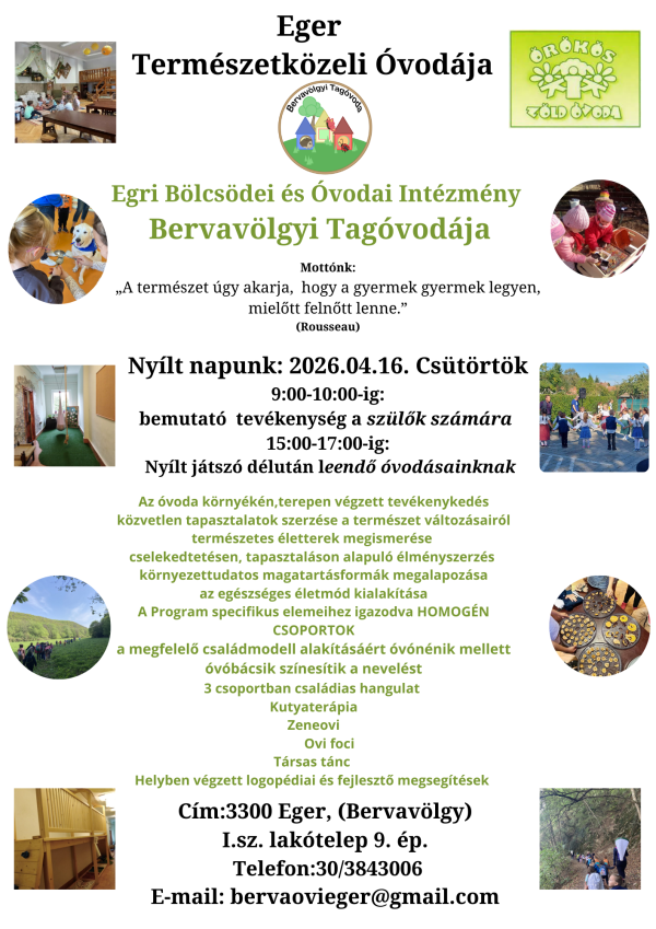 Ismerkedős játszó délutánra várjuk leendő óvodásainkat